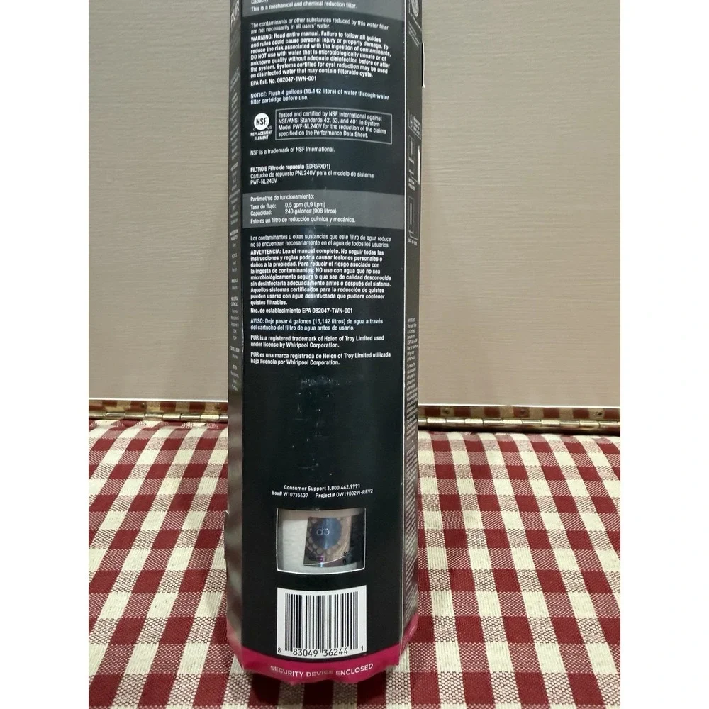 NEW OEM EveryDrop Whirlpool Genuine Refrigerator Ice Water Filter 5 - EDR5RXD1